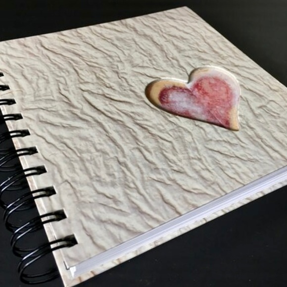 Blank Journal with Boho TasseI & Cluster, Blank Coil Bound Journal, Scrapbook - Picture 3 of 5